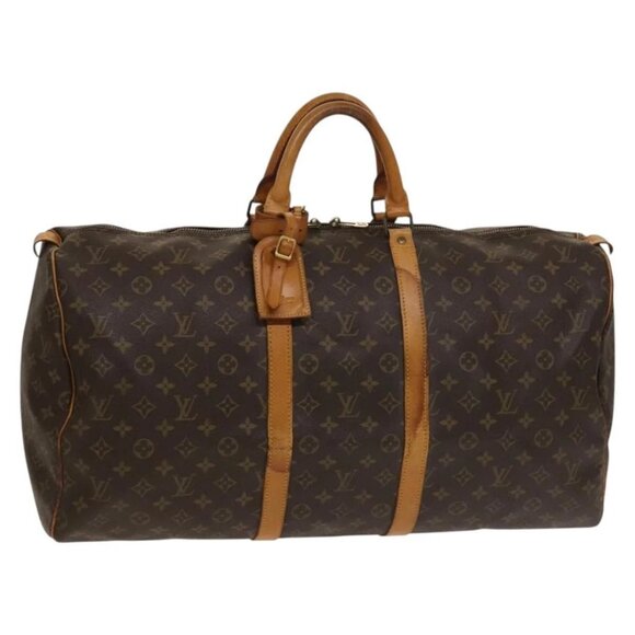 LOUIS VUITTON Monogram Keepall 55 Boston Bag M41424 LV Auth bs27247 - Picture 1 of 16